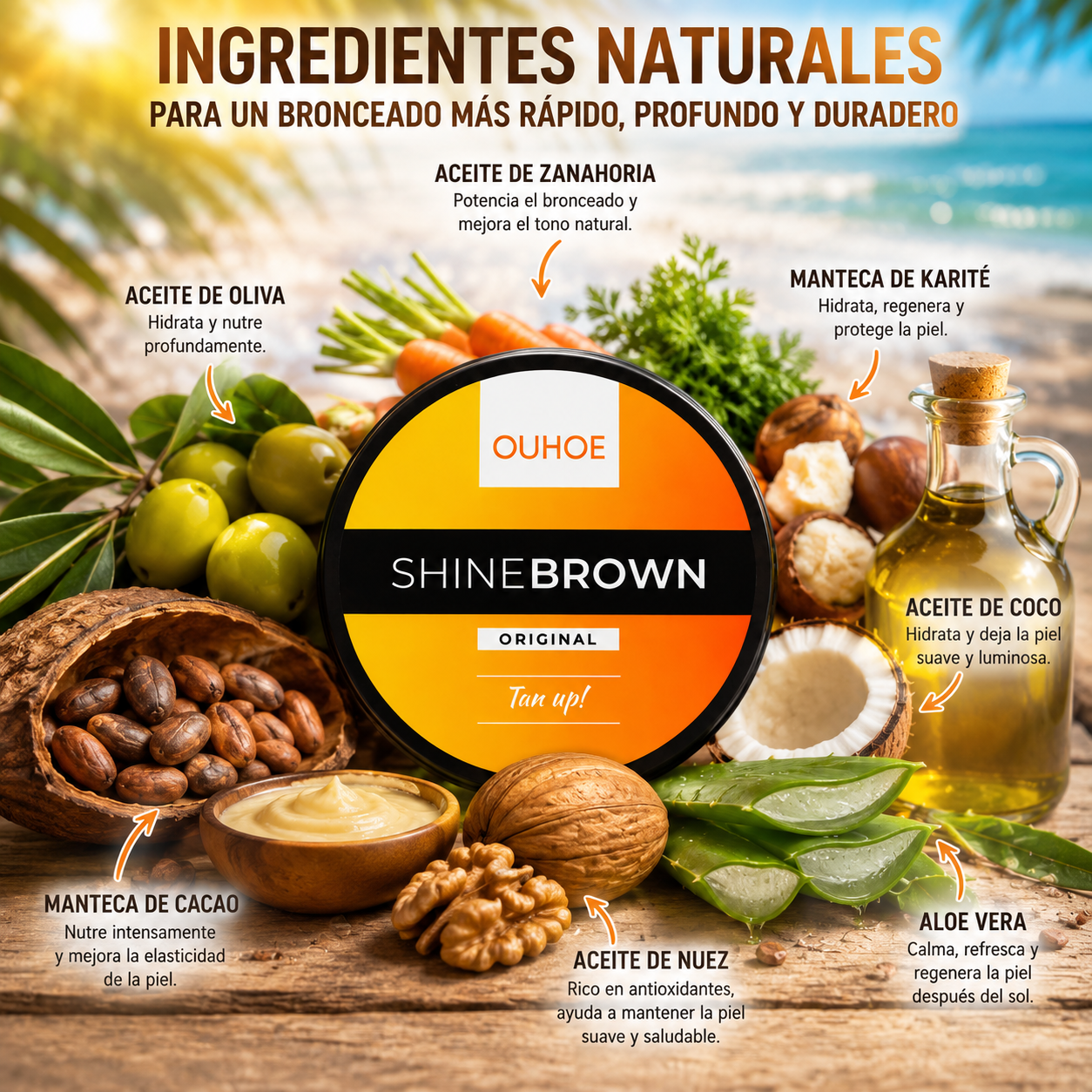 Crema de Bronceado Intensivo de Alta Calidad - SHINE BROWN™